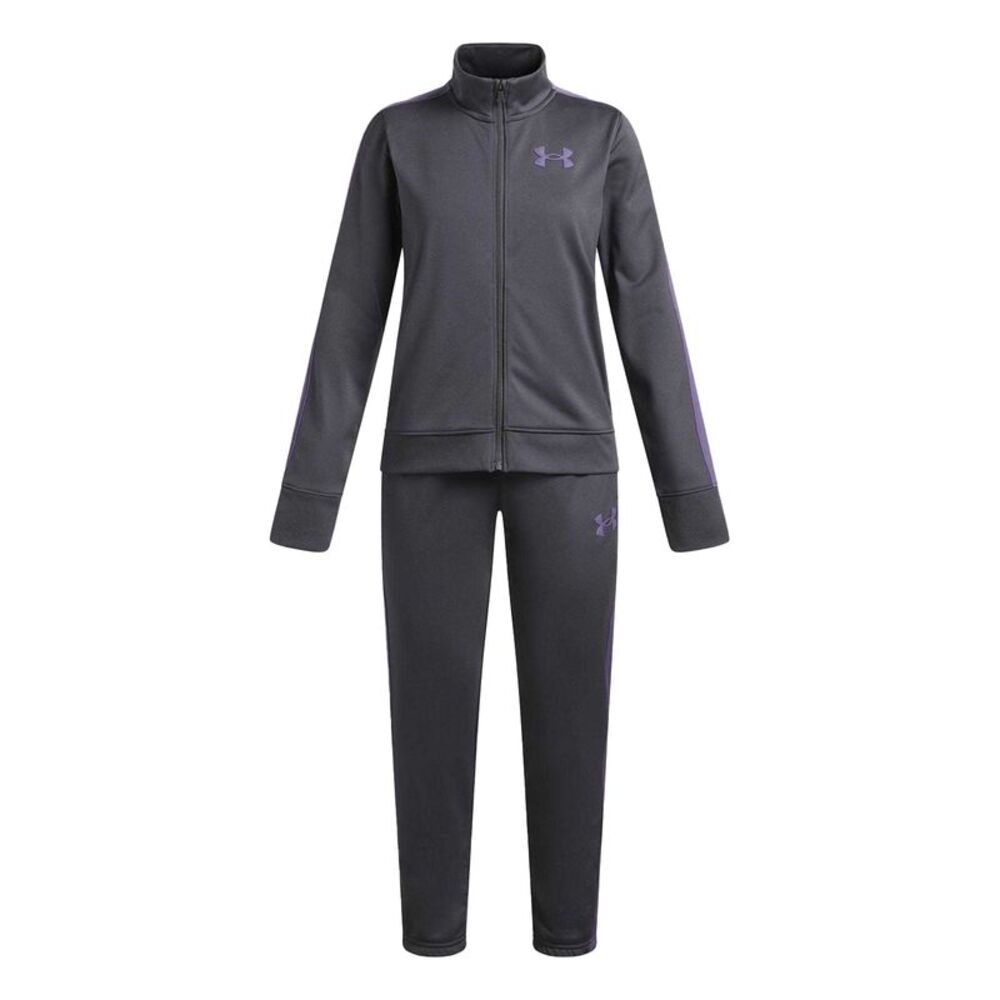 Under Armour Girls Knitted Tracksuit / Castle Grey/Purple